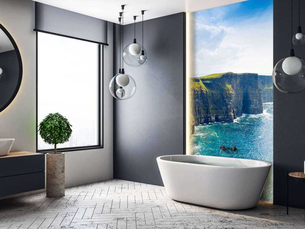 Falaise le long de la côte