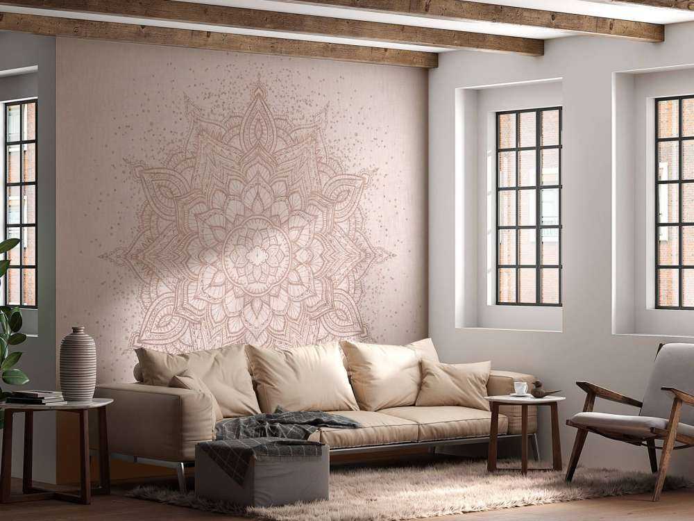 Symphonie de mandala couleur sable