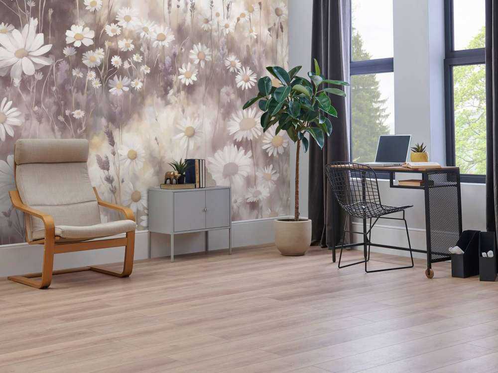 Prairie de Marguerites Silencieuses Rose