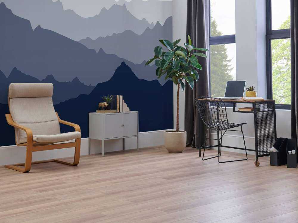 Paisibles couches de montagnes bleues