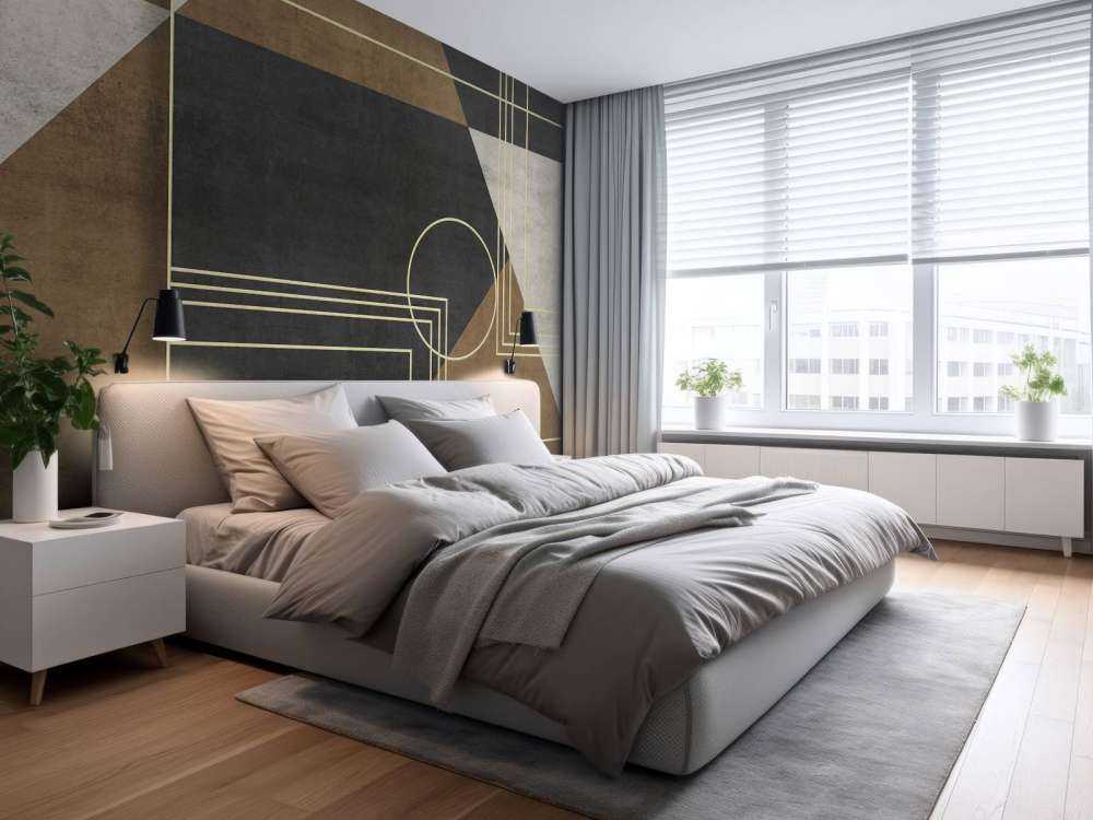 Lignes dorées art déco