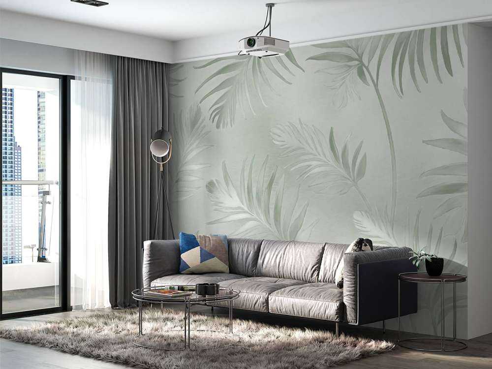 Feuilles dorées sur crème foncée