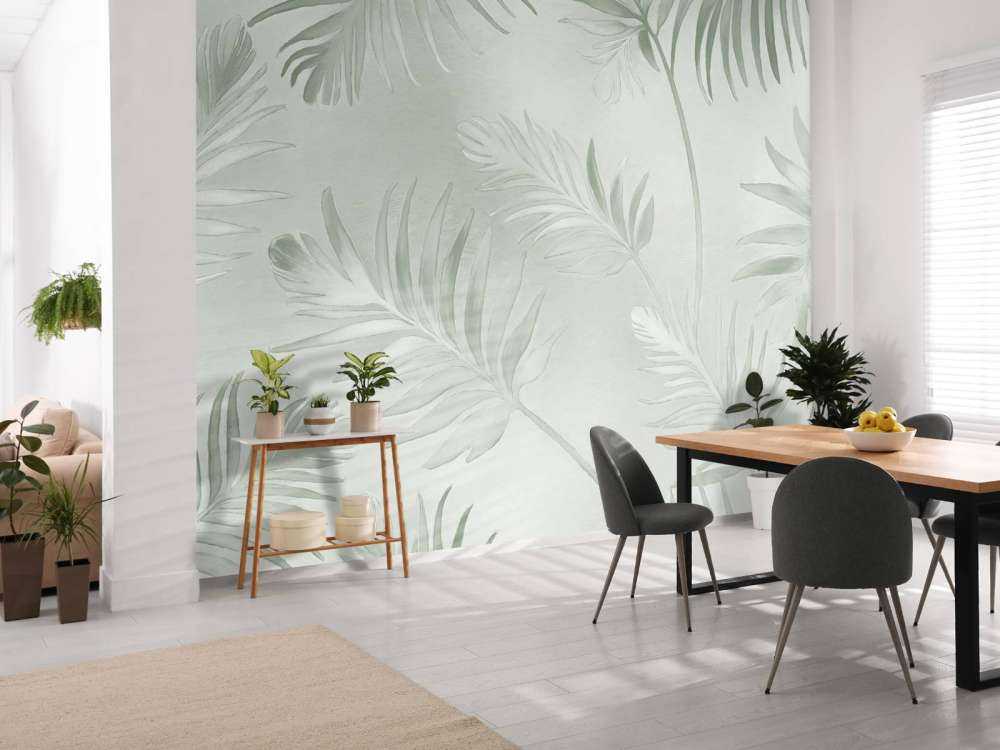 Feuilles dorées sur crème foncée