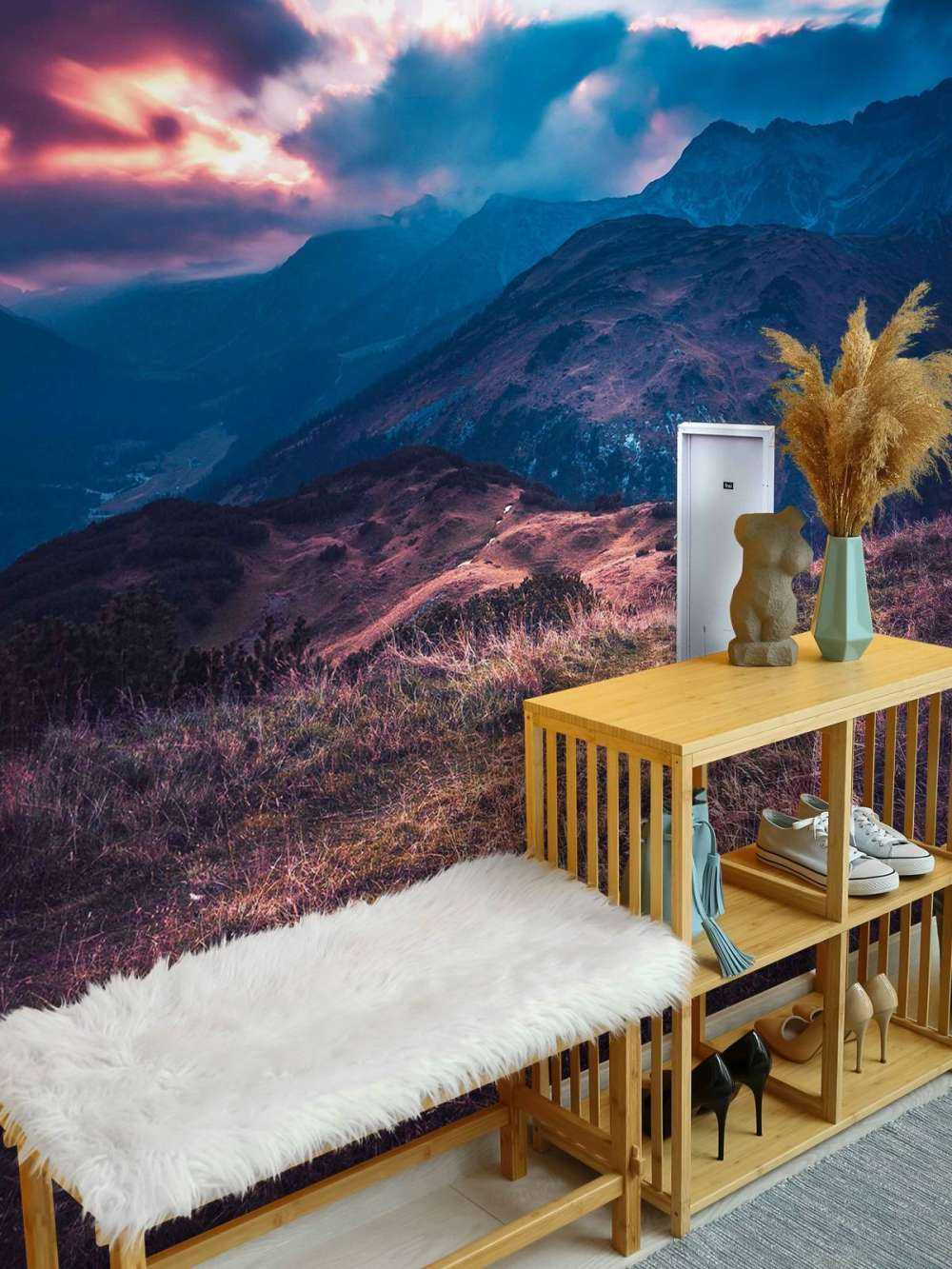 Porte Blanche Dans un Paysage de Rêve