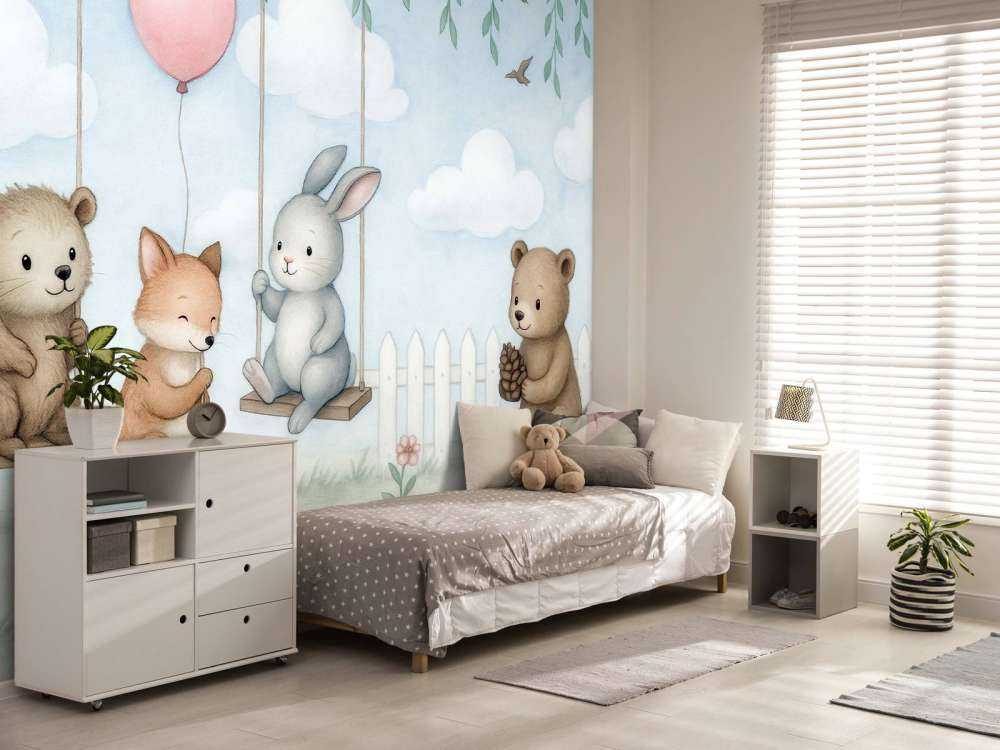 Amis des bois dans le jardin de printemps