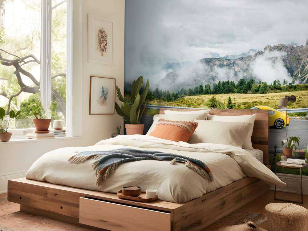 Voitures de sport dans les Dolomites