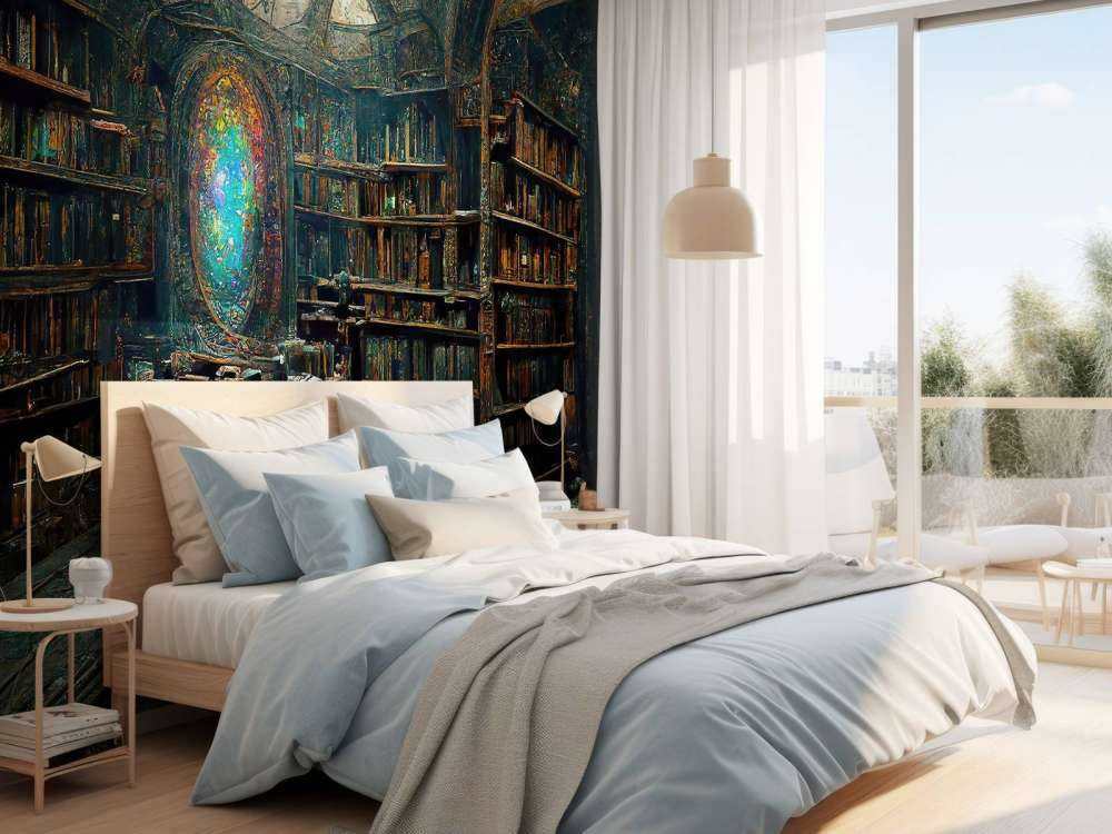 Salle de livres enchantée