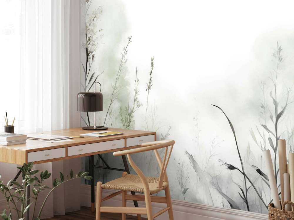 Silence du matin Brumeux Blanc