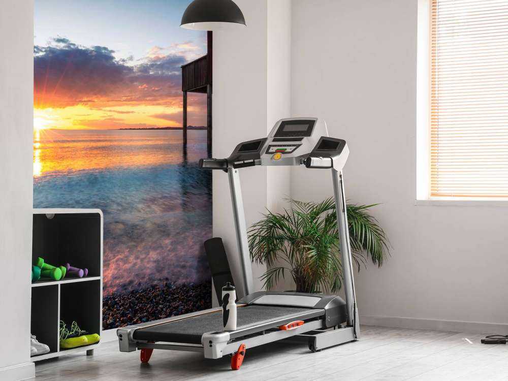 Coucher de soleil au calme maison de quai