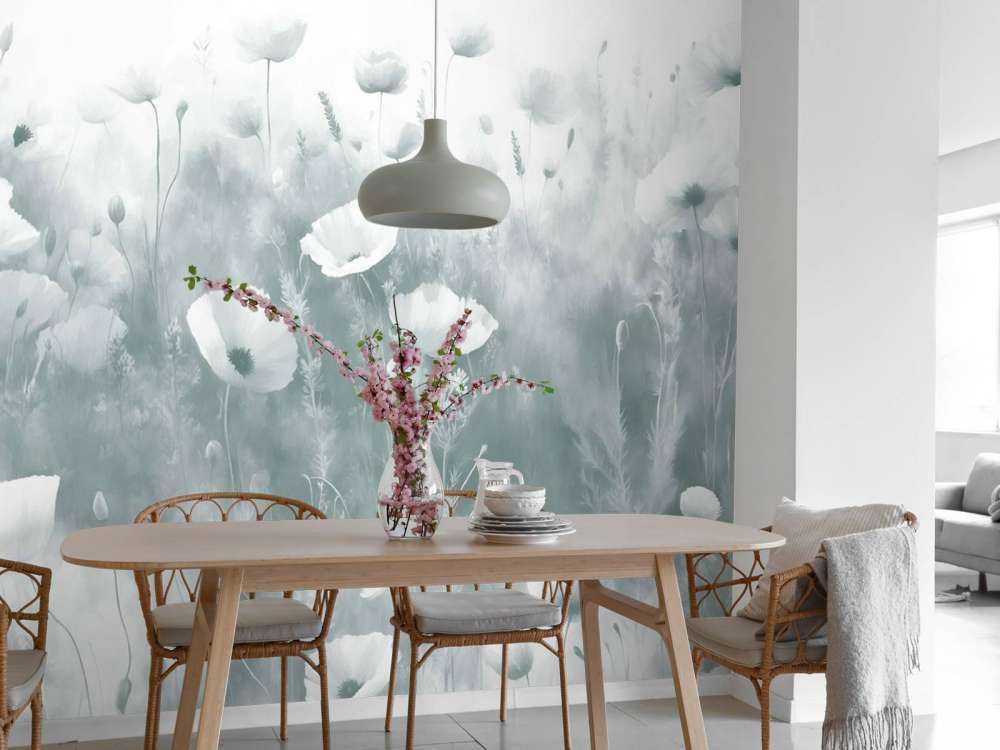 Danse de fleurs sauvages - vert foncé