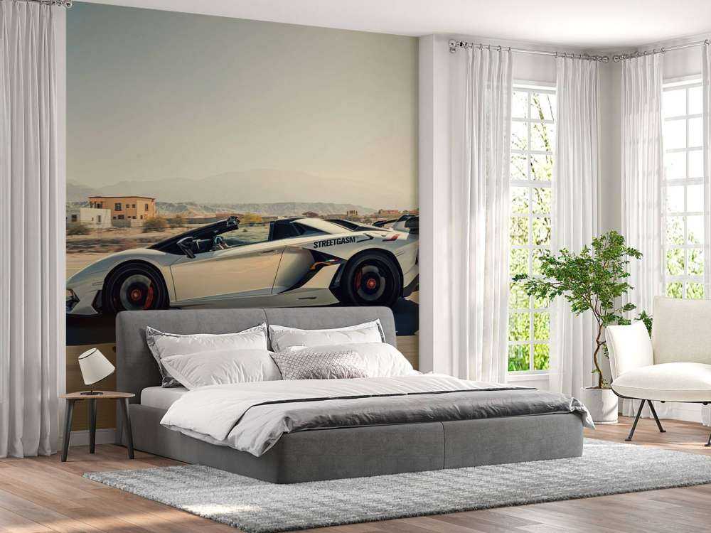 Lamborghini Aventador Roadster dans le désert