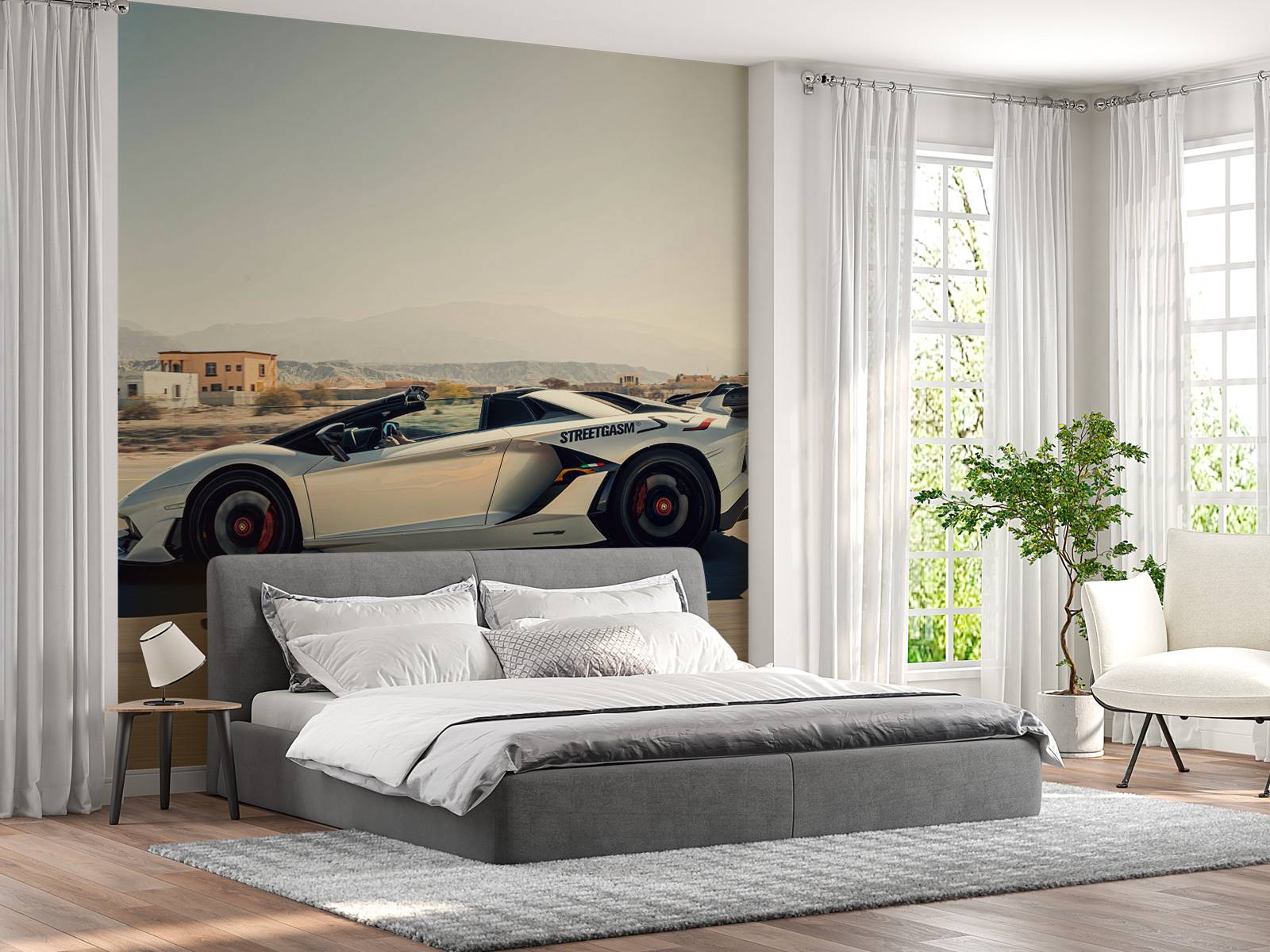 Lamborghini Aventador Roadster dans le désert