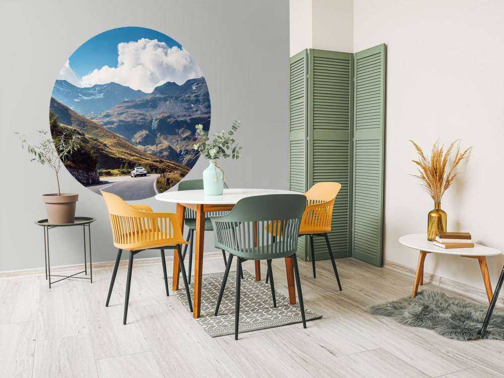 Panorama d'une route de montagne