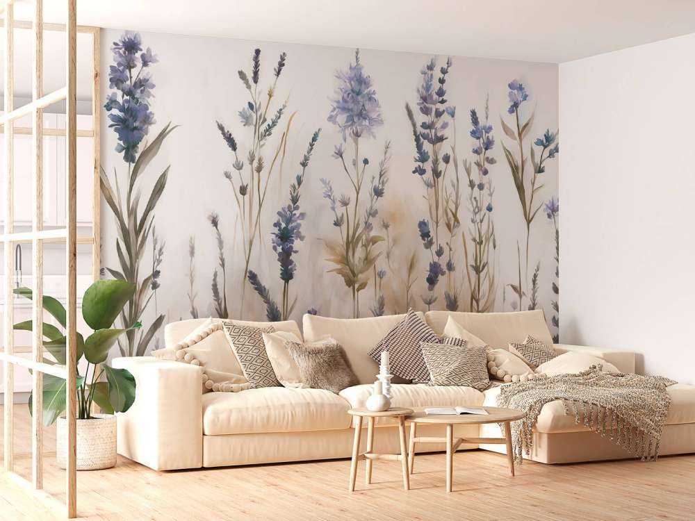 Lavande Clair Seamless Doux Bleu