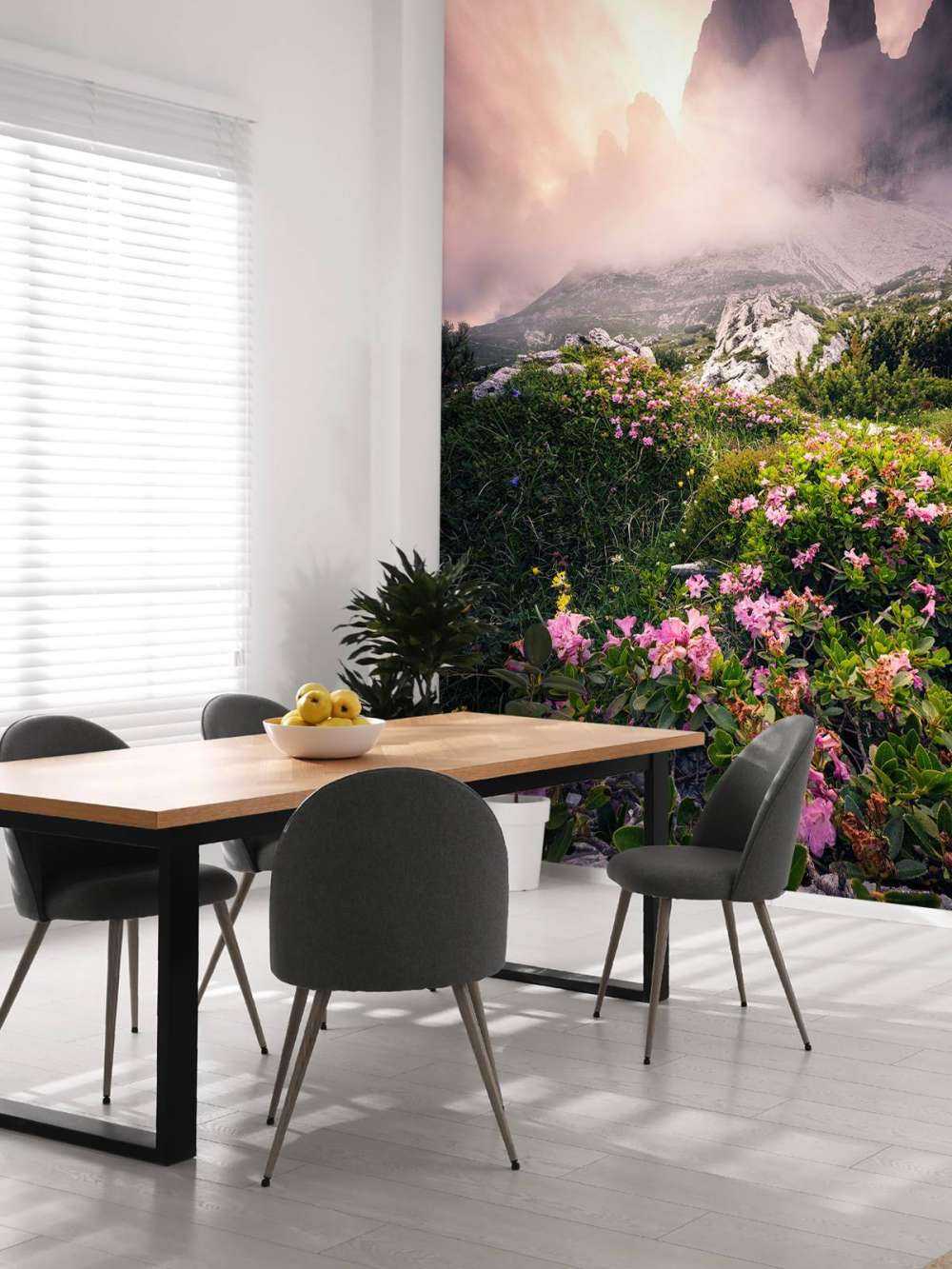 Beauté des fleurs dans les Dolomites