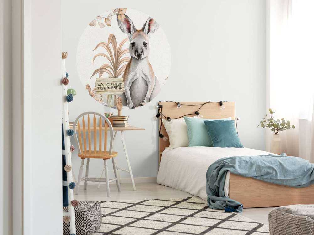 Bébé kangourou de la jungle taupe