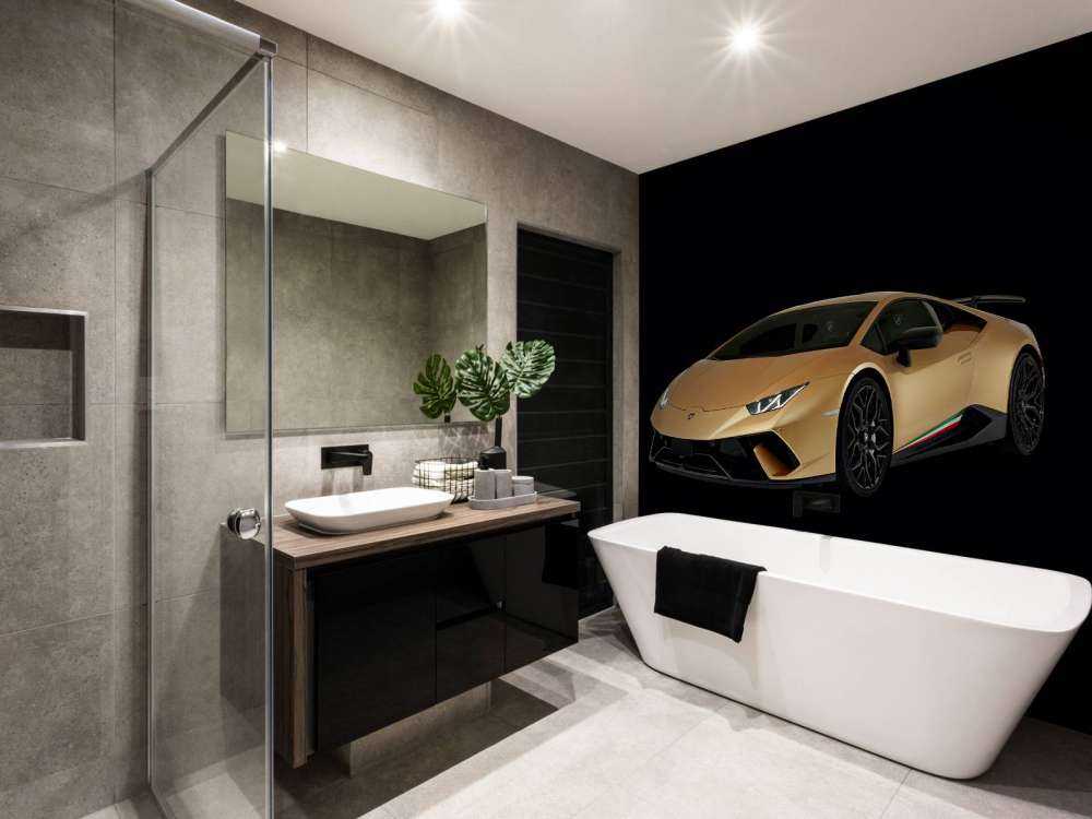 Lamborghini Huracán - Avant droit, noir