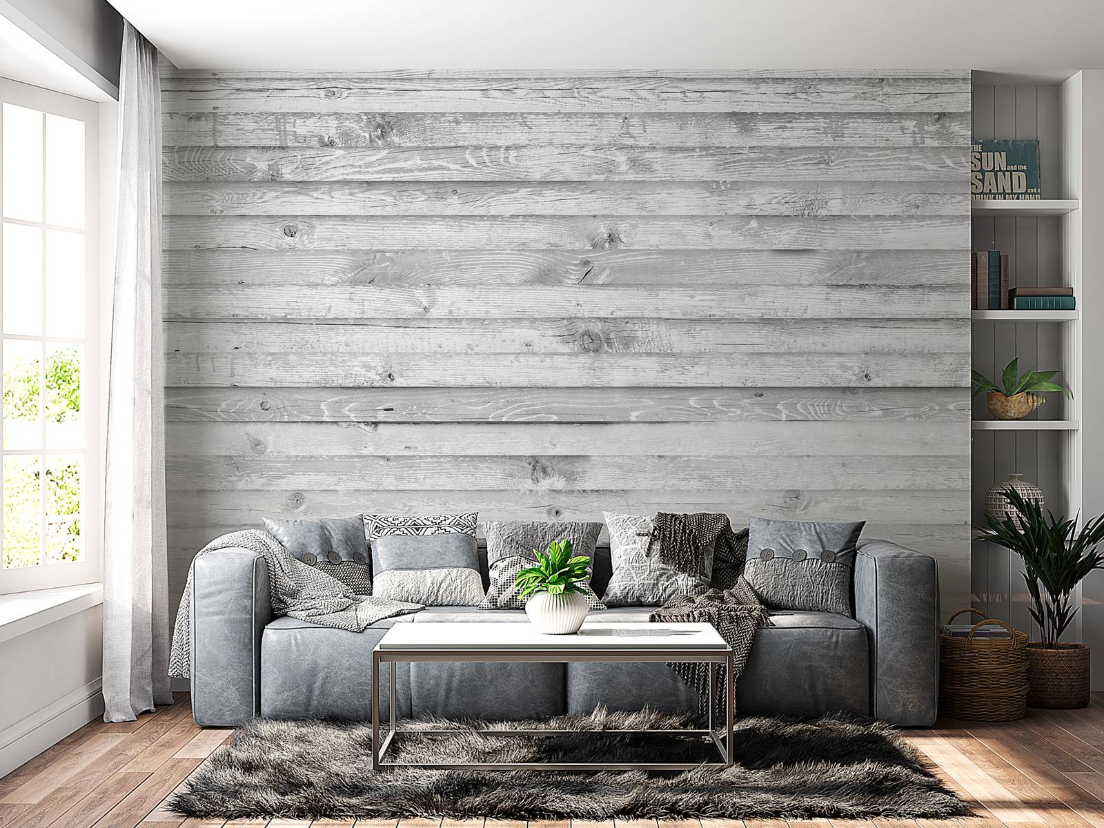 Lait de chaux bois horizontal