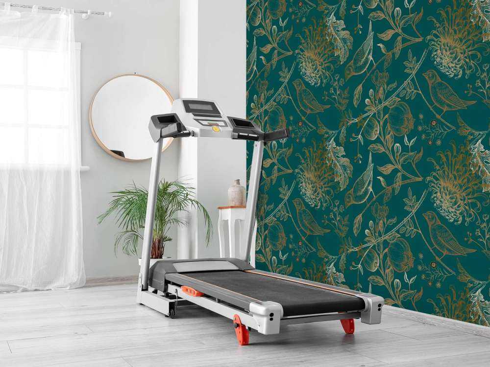 Motif de chrysanthèmes et d'oiseaux