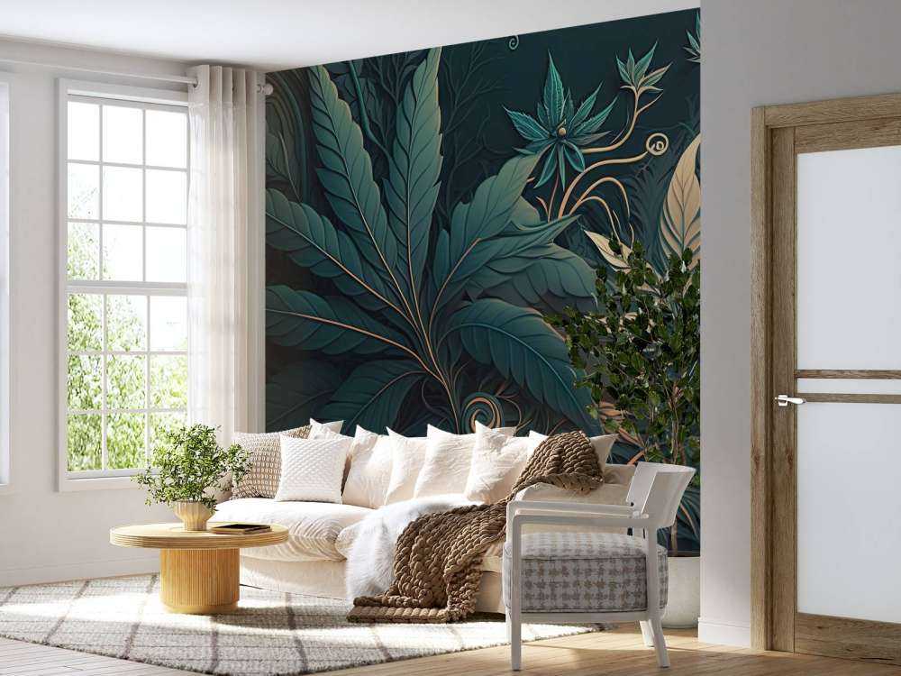 Design de la nature bleu canard