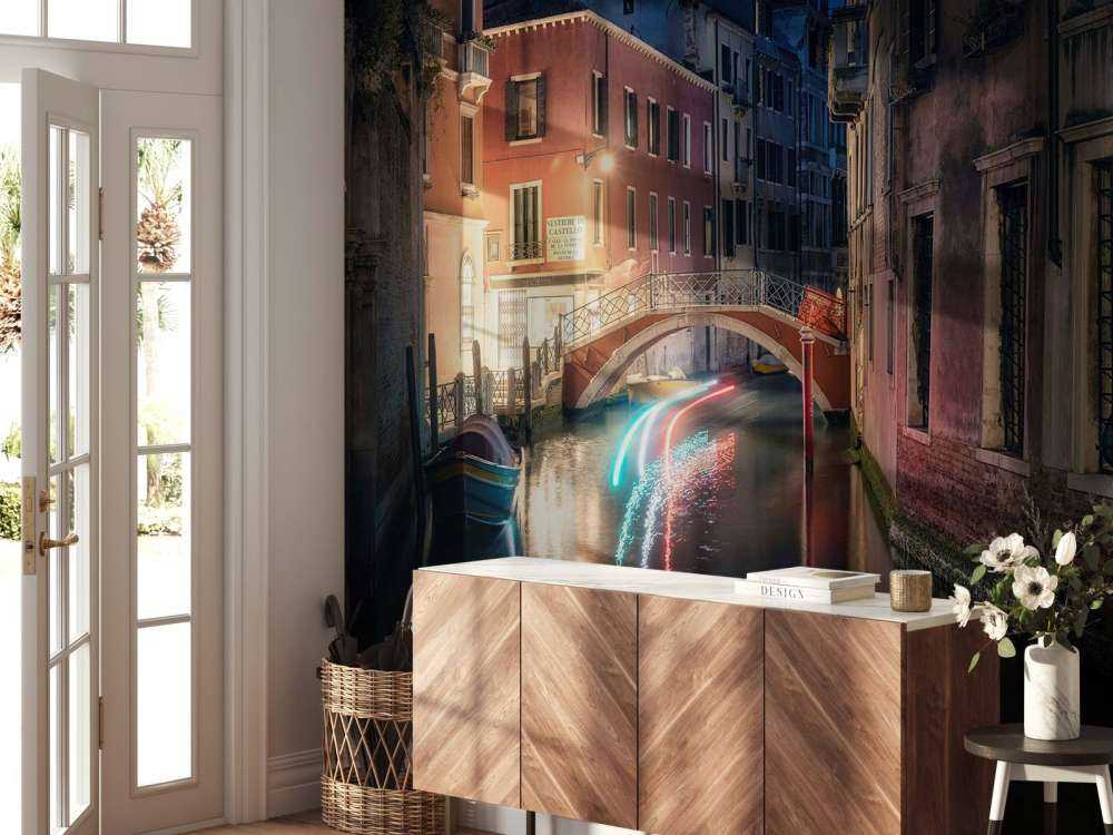 Gracht nocturne à Venise