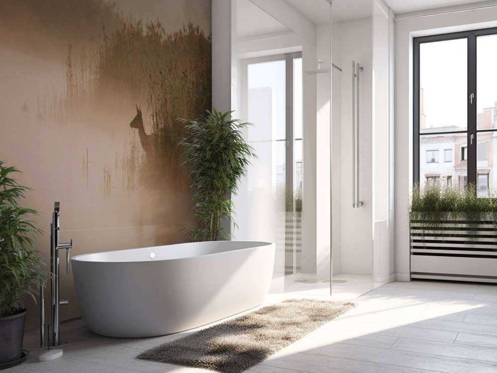 Ree dans la brume du matin