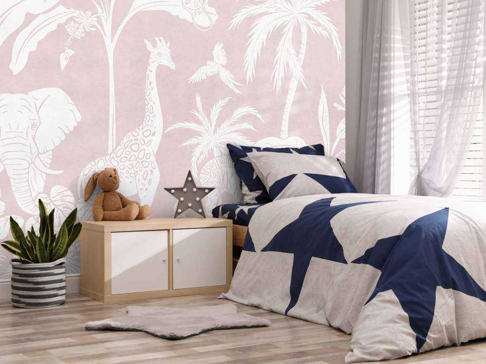 Jungle Monochrome - Rose