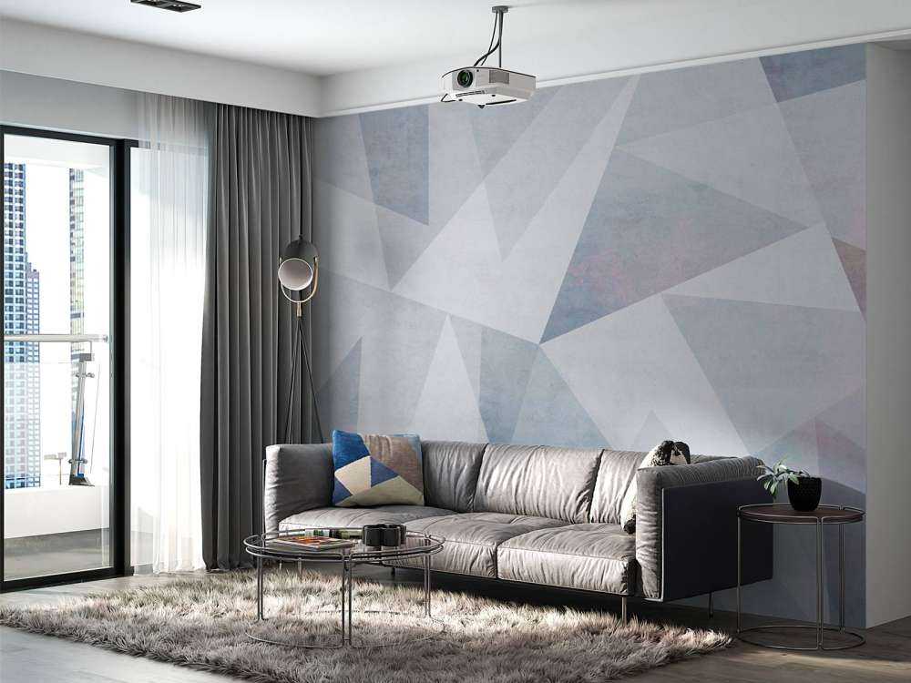 Géométrie glaciale dans une lumière pastel