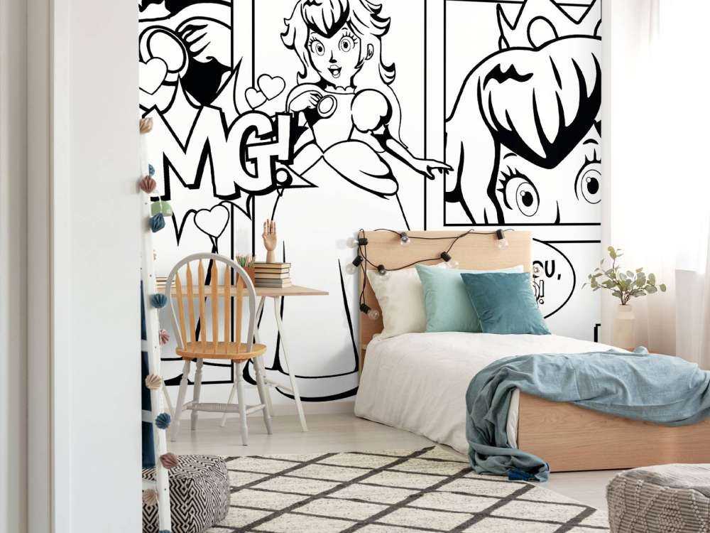 Moment de princesse en bande dessinée