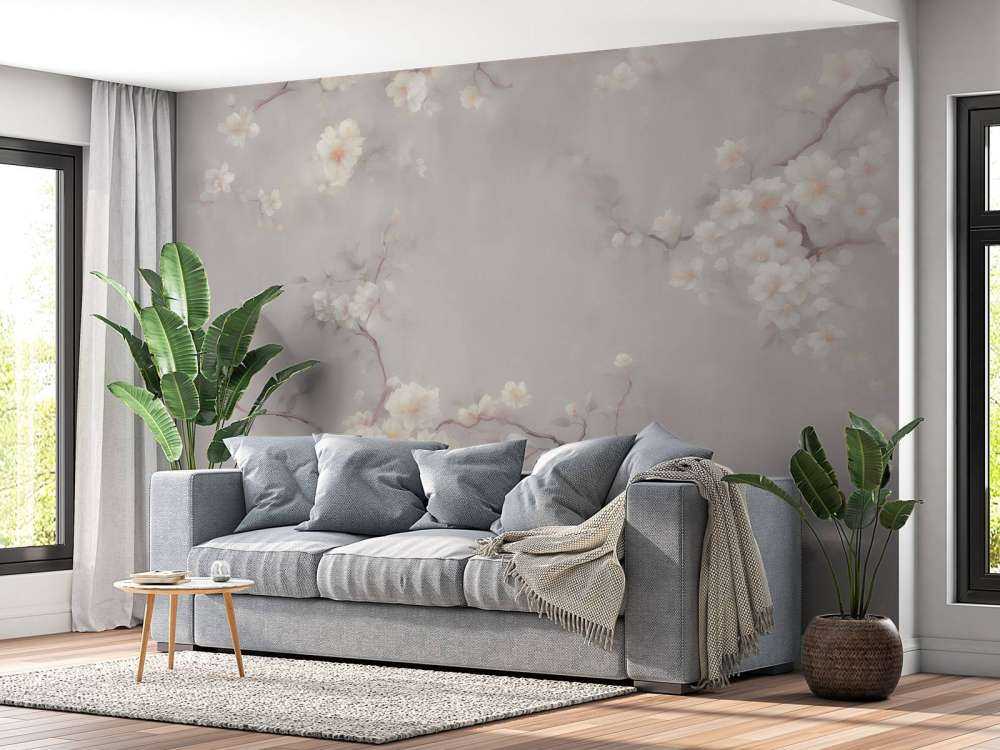 Branches de fleurs taupe adorables