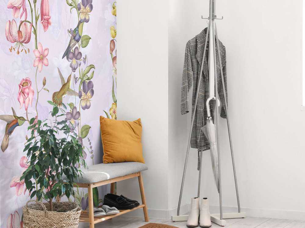 Weadow et Fleurs de Jardin Violet