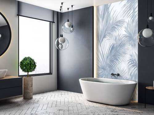 Palm Extravaganza Bleu
