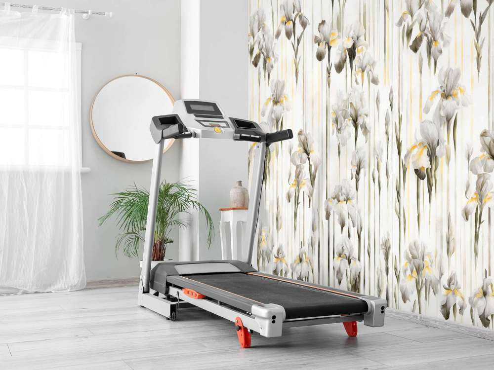 Iris et rayures sépia sans couture