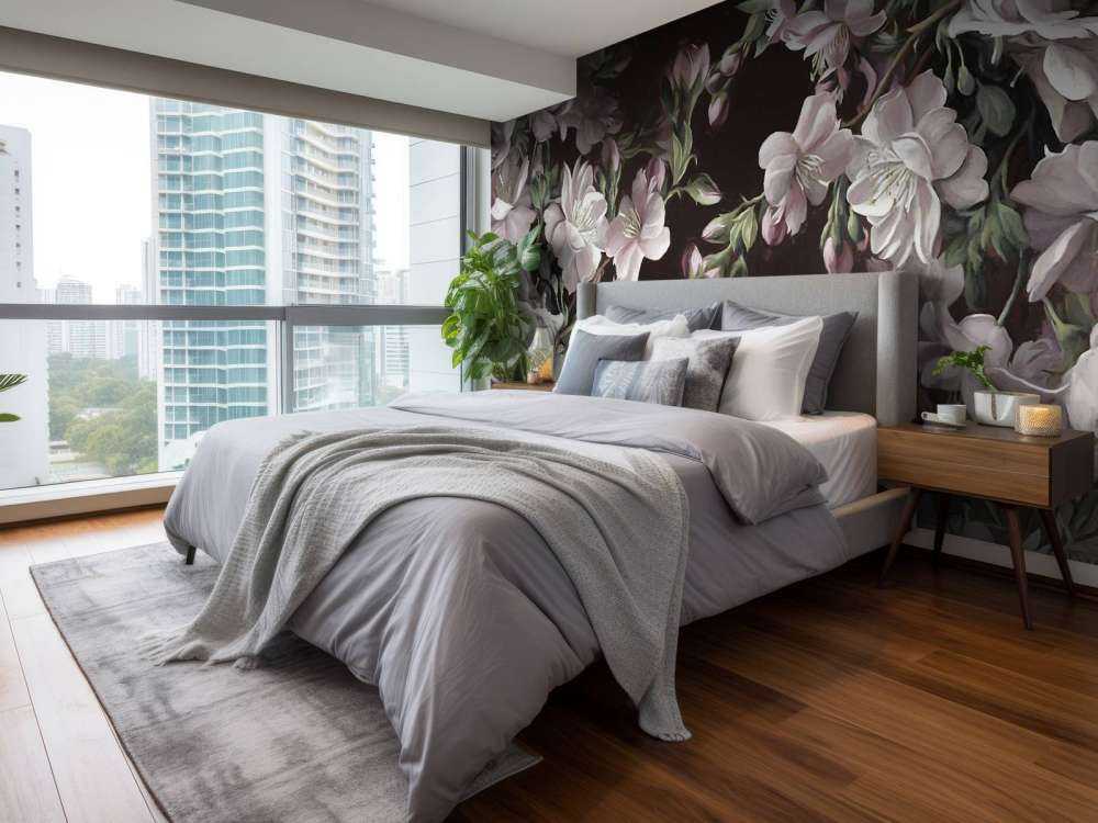 Fleur de pommier rose