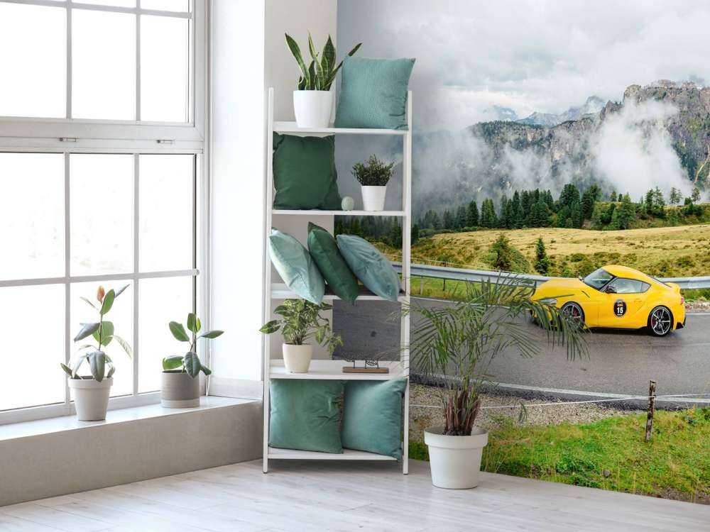 Voitures de sport dans les Dolomites