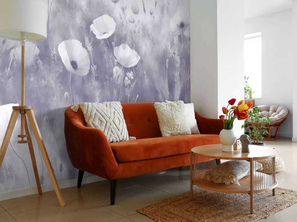 Danse de fleurs sauvages - violet