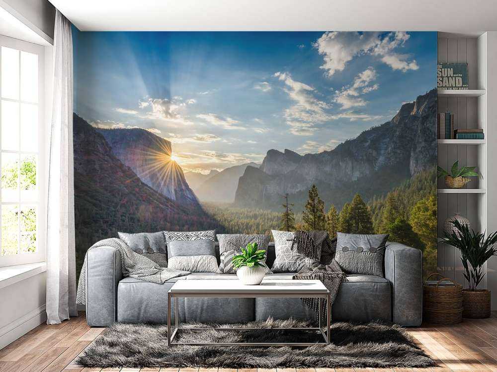 Coucher de soleil dans le parc national