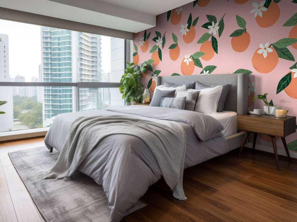 Motif avec des mandarines