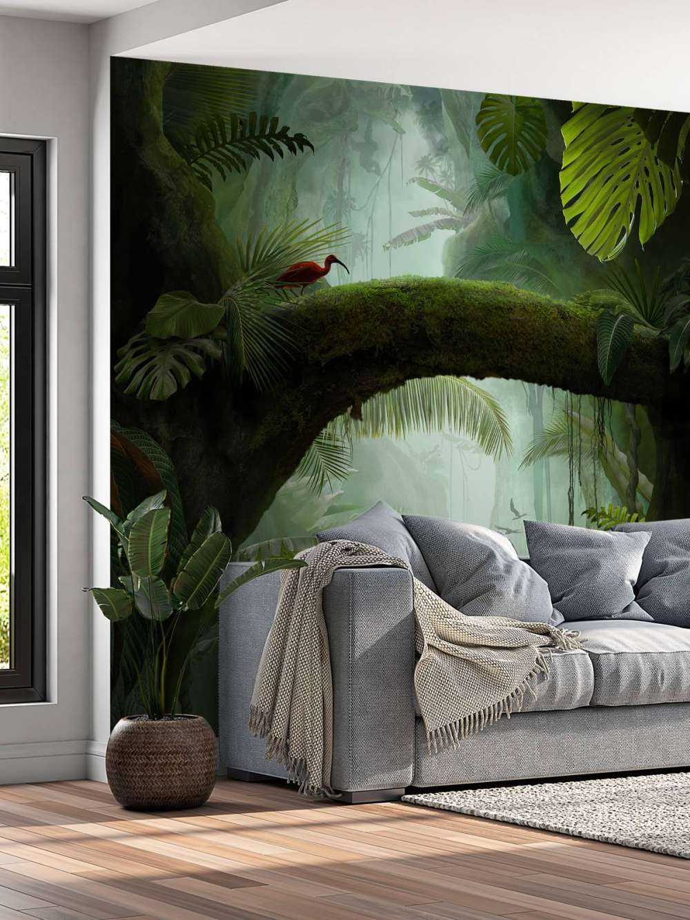 Couple de tigres dans la jungle