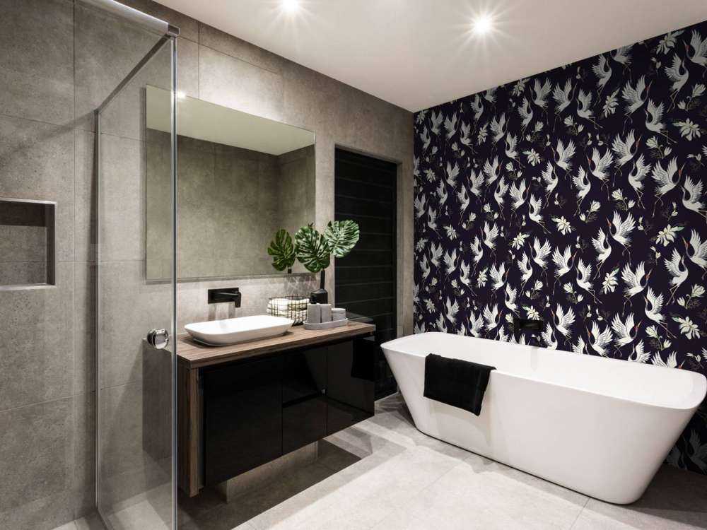 Motif de grue en vol