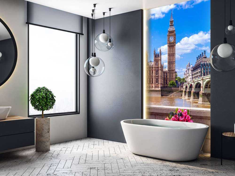 Un bouquet de roses à Londres