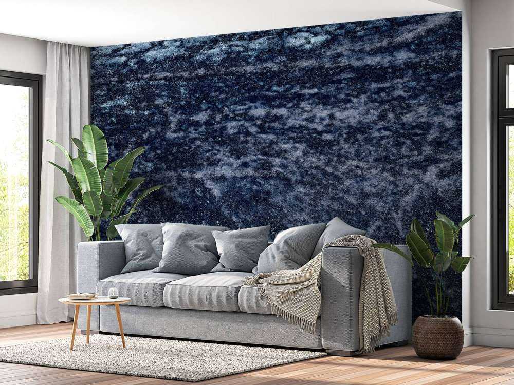 Structure bleu foncé