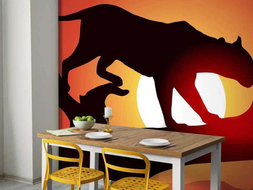 Silhouette de panthère