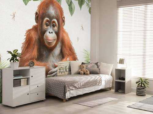 Jeune orang-outan dans la jungle