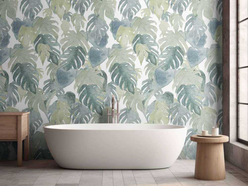 Palmiers tropicaux à l'aquarelle