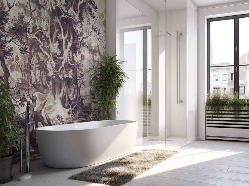 Forêt Mystique en Sépia