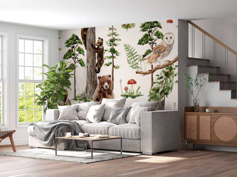 Mosaïque de vie boisée