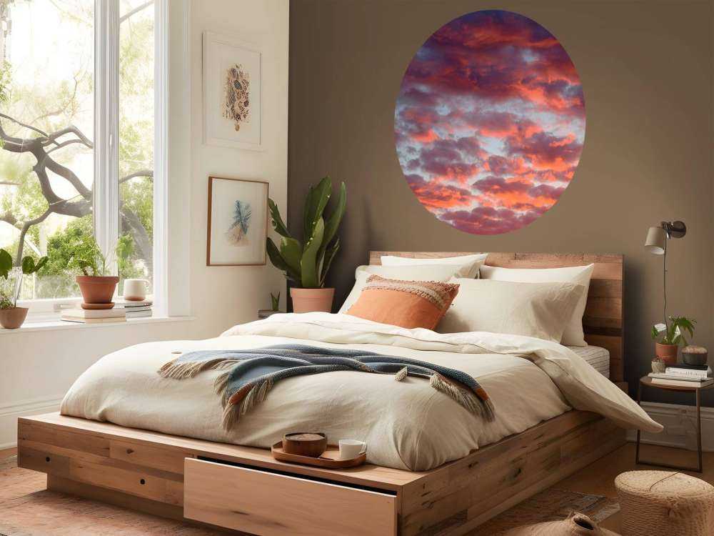 Coucher de soleil dans le ciel