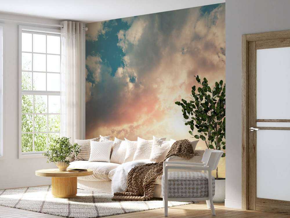 Ciel coloré avec des nuages