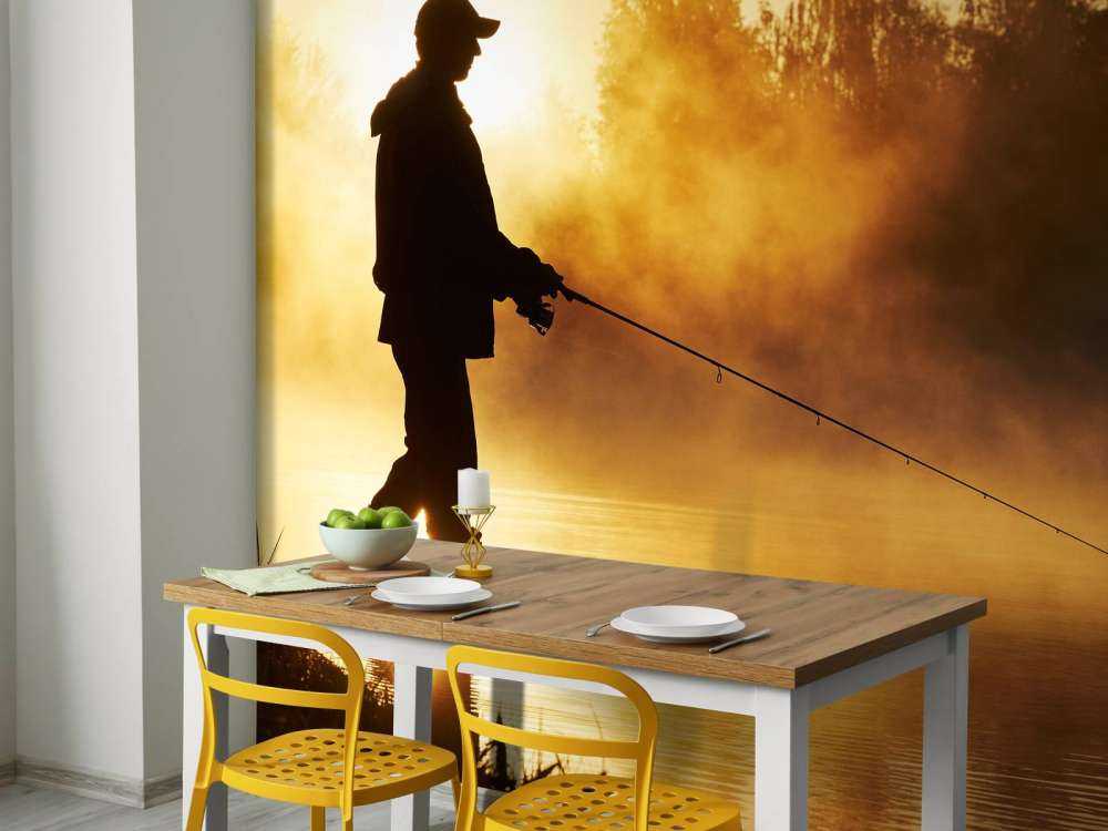 Pêcheur au lever du soleil